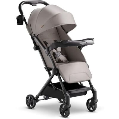 mompush Lithe V2 Poussette légère + plateau à collation, poussette de voyage pliable et prête pour l'avion, siège inclinable presque plat, porte-gobelet, housse de pluie et sac de voyage inclus mompush Lithe V2 Poussette légère + plateau à collation, poussette de voyage pliable et prête pour l'avion, siège inclinable presque plat, porte-gobelet, housse de pluie et sac de voyage inclus
