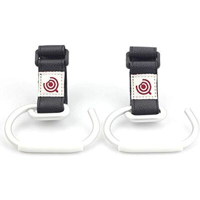 DUBENS Lot de 2 crochets pour poussette Fixation polyvalente Noir Stable Flexible Universel Pour poussette DUBENS Lot de 2 crochets pour poussette Fixation polyvalente Noir Stable Flexible Universel Pour poussette