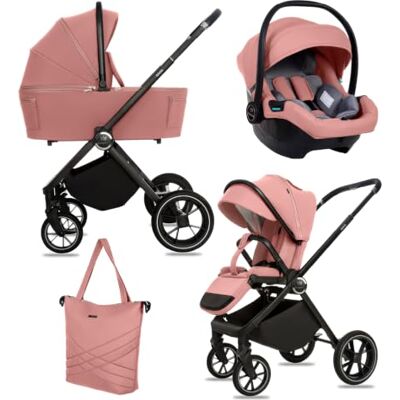 Babylux ® Poussette 3en1 GAVIA, Pliable Set De Poussettes Combinées Légères Incl. Baignoire Pour Bébé, Buggy Siège Sport, Coque Pour Bébé I-Size et Plus D'accessoires, 4 Positions De Couchage, 0-22kg Babylux ® Poussette 3en1 GAVIA, Pliable Set De Poussettes Combinées Légères Incl. Baignoire Pour Bébé, Buggy Siège Sport, Coque Pour Bébé I-Size et Plus D'accessoires, 4 Positions De Couchage, 0-22kg