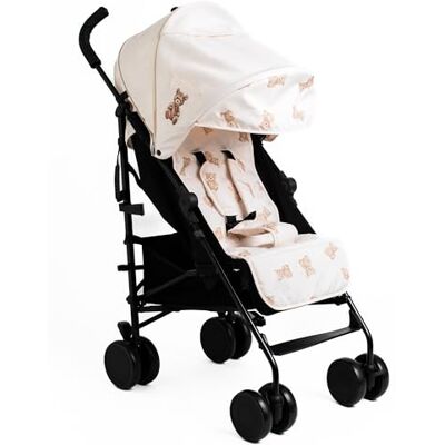 Roma Star Teddy Poussette pour bébé Crème – Poussette quotidienne et landau pour bébé avec limite de poids de 22 kg, design pliable de parapluie, doublure rembourrée, 5 positions de dos couché, housse Roma Star Teddy Poussette pour bébé Crème – Poussette quotidienne et landau pour bébé avec limite de poids de 22 kg, design pliable de parapluie, doublure rembourrée, 5 positions de dos couché, housse