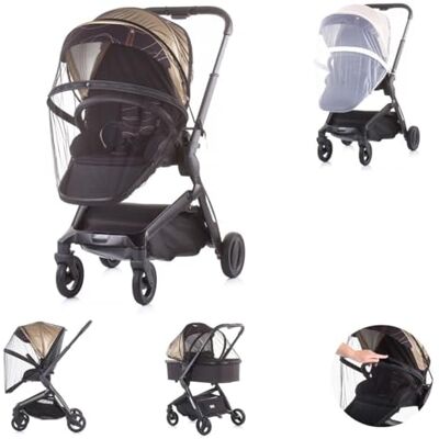 Chipolino , Moustiquaire pour poussette Lux, Buggy, avec fermeture éclair, coloris:noires Chipolino , Moustiquaire pour poussette Lux, Buggy, avec fermeture éclair, coloris:noires