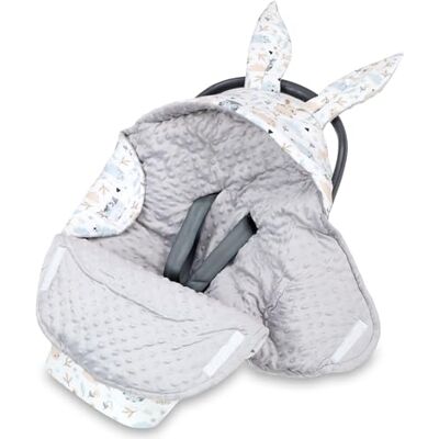 Totsy Baby Couverture bébé oreilles de lapin cadeau de naissance – mignonne couverture Minky double face avec capuche –pour siège auto poussette 3 et 5 points 90×90 cm Minky Chouette Gris Clair Oeko-Tex Totsy Baby Couverture bébé oreilles de lapin cadeau de naissance – mignonne couverture Minky double face avec capuche –pour siège auto poussette 3 et 5 points 90×90 cm Minky Chouette Gris Clair Oeko-Tex