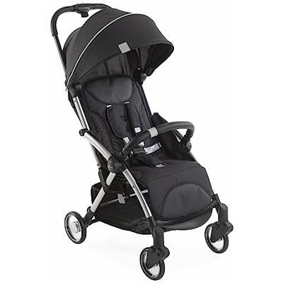 Chicco Goody Plus Poussette nouveau-né jusqu'à 4 ans, fermeture automatique et compacte, capote extensible avec traitements UV50+ et anti-pluie, dossier inclinable et réglable 3 positions, gris Chicco Goody Plus Poussette nouveau-né jusqu'à 4 ans, fermeture automatique et compacte, capote extensible avec traitements UV50+ et anti-pluie, dossier inclinable et réglable 3 positions, gris