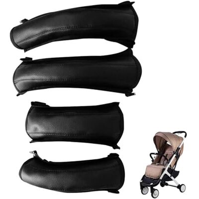 Opilroyn Housse de poignée de poussette En cuir synthétique Accessoire anti poussière Housse de poignée de poussette en cuir avec fermeture éclair Rembourrage de poignée de poussette Opilroyn Housse de poignée de poussette En cuir synthétique Accessoire anti poussière Housse de poignée de poussette en cuir avec fermeture éclair Rembourrage de poignée de poussette