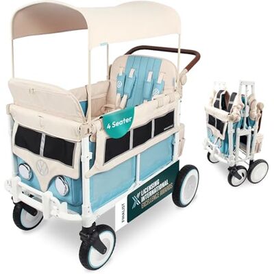 WONDERFOLD VW4 Volkswagen Poussette Wagon Bondi Bleu WONDERFOLD VW4 Volkswagen Poussette Wagon Bondi Bleu