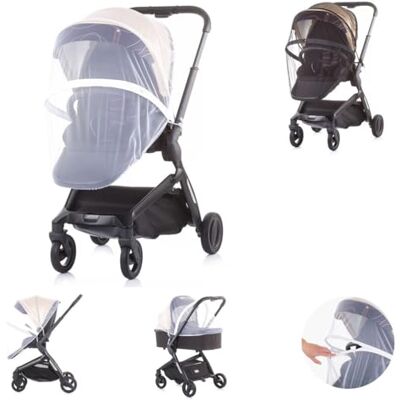 Chipolino , Moustiquaire pour poussette Lux, Buggy, avec fermeture éclair, coloris:blanc Chipolino , Moustiquaire pour poussette Lux, Buggy, avec fermeture éclair, coloris:blanc