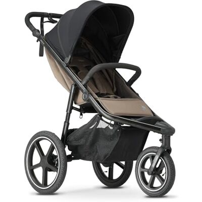 DERYAN Bolt Jogger Poussette combinée pour tous les terrains Poussette pliable et portable Jogging de 6 mois à 22 kg Noisette DERYAN Bolt Jogger Poussette combinée pour tous les terrains Poussette pliable et portable Jogging de 6 mois à 22 kg Noisette
