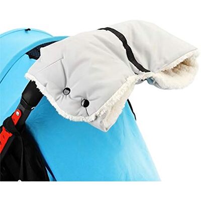 SONARIN Chancelière universelle pour poussette, poussette, landau, poussette, gants en polaire, imperméable, anti-gel, extra épais et chauds pour l'hiver (gris) SONARIN Chancelière universelle pour poussette, poussette, landau, poussette, gants en polaire, imperméable, anti-gel, extra épais et chauds pour l'hiver (gris)