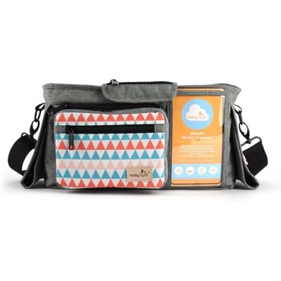 Baby Dyoli Sac de poussette pour bébé avec porte-gobelet, porte-monnaie amovible et sangle Sac pour poussette Walking Mum pour accessoires et articles de bébé Baby Dyoli Sac de poussette pour bébé avec porte-gobelet, porte-monnaie amovible et sangle Sac pour poussette Walking Mum pour accessoires et articles de bébé