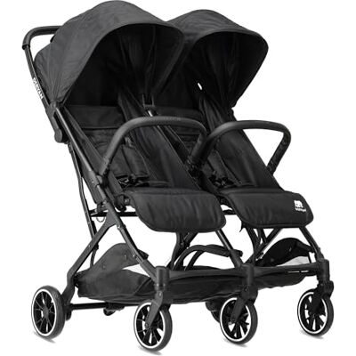 Deryan Rolo X2 Poussette 2 en 1 Poussette & Poussette Naissance 4 Ans Charge Maximale 44kg Compact & Pliable Noir Deryan Rolo X2 Poussette 2 en 1 Poussette & Poussette Naissance 4 Ans Charge Maximale 44kg Compact & Pliable Noir
