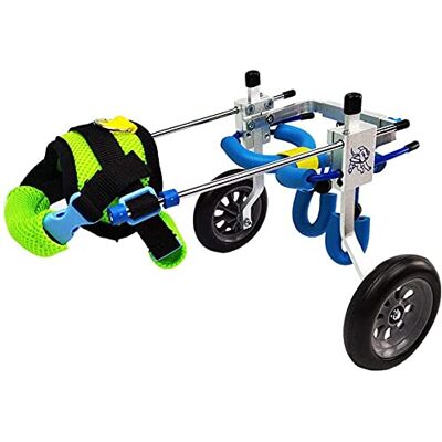 NEDOES Chariot pour chien en fauteuil roulant, convient pour les animaux domestiques, la rééducation, la marche, les grands petits chiens, réglable, 2 roues, disponible dans une variété de tailles (taille M) NEDOES Chariot pour chien en fauteuil roulant, convient pour les animaux domestiques, la rééducation, la marche, les grands petits chiens, réglable, 2 roues, disponible dans une variété de tailles (taille M)