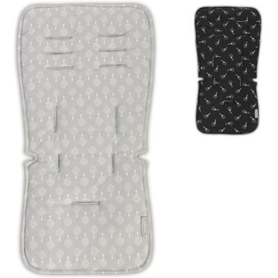 Lorelli Coussin de siège de poussette universel, bande élastique, ouvertures de ceinture supplémentaires, couleur : gris Lorelli Coussin de siège de poussette universel, bande élastique, ouvertures de ceinture supplémentaires, couleur : gris