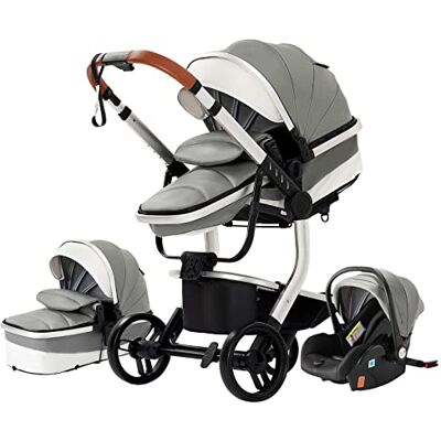 Magic ZC Poussette combinée 3 en 1 3 en 1 tricycle, aide à la marche en montagne Poussette pliable Pour bébé de 0 à 36 mois (gris 518-1) Magic ZC Poussette combinée 3 en 1 3 en 1 tricycle, aide à la marche en montagne Poussette pliable Pour bébé de 0 à 36 mois (gris 518-1)