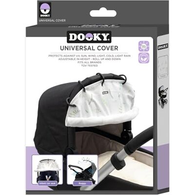 Dooky Pare-soleil universel pour siège auto, landau, poussette, protection contre le soleil, le vent et la pluie légère, protection UV UPF 50+, facile à installer et à laver, Toscane Dooky Pare-soleil universel pour siège auto, landau, poussette, protection contre le soleil, le vent et la pluie légère, protection UV UPF 50+, facile à installer et à laver, Toscane