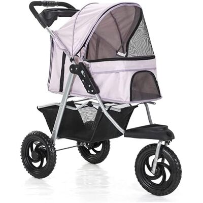 X&Z-XAOY Poussette 3 Roues Pour Chats/chiens Poussette Pour Chien Avec Grandes Roues Poussette Pliable Pour Chien Avec Porte-gobelet Chargement 55 Ibs (Color : Pink) X&Z-XAOY Poussette 3 Roues Pour Chats/chiens Poussette Pour Chien Avec Grandes Roues Poussette Pliable Pour Chien Avec Porte-gobelet Chargement 55 Ibs (Color : Pink)