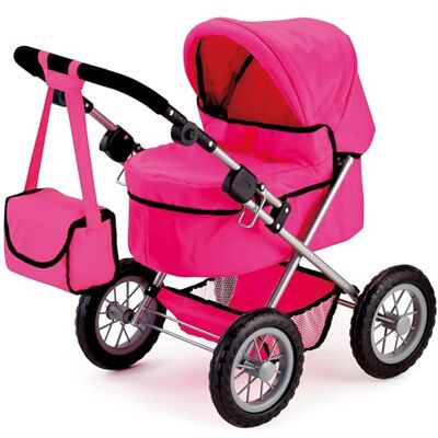 Bayer Design Poussette Landau pour Poupée Trendy avec sac à bandoulière poignée réglable en hauteur, pliable, grandes roues adaptées à tous les types de terrain, pour les enfants à partir de 3 ans Bayer Design Poussette Landau pour Poupée Trendy avec sac à bandoulière poignée réglable en hauteur, pliable, grandes roues adaptées à tous les types de terrain, pour les enfants à partir de 3 ans