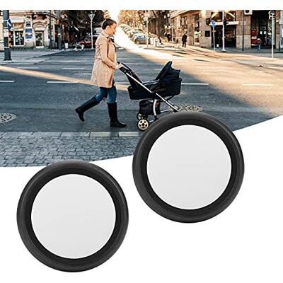 Gedourain Ensemble de roues avant/arrière en caoutchouc pour poussettes pour bébés(Une paire de roues arrière) Gedourain Ensemble de roues avant/arrière en caoutchouc pour poussettes pour bébés(Une paire de roues arrière)