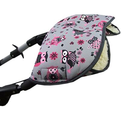 Babys-Dreams Moufles pour poussettes en laine d'agneau, réchauffez vos mains, motif chouette, 13 couleurs différentes 12 $ Babys-Dreams Moufles pour poussettes en laine d'agneau, réchauffez vos mains, motif chouette, 13 couleurs différentes 12 $