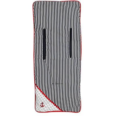 Babyline Marinero Matelas léger pour poussette Bleu marine et rouge Babyline Marinero Matelas léger pour poussette Bleu marine et rouge
