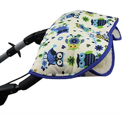 BambiniWelt by Rafael K. BAMBINI WELT Manchon universel chauffe-mains pour poussette Buggy Jogger avec chouettes en laine (10 $) XX BambiniWelt by Rafael K. BAMBINI WELT Manchon universel chauffe-mains pour poussette Buggy Jogger avec chouettes en laine (10 $) XX