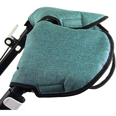 BambiniWelt by Rafael K. BAMBINIWELT Lot de 2 gants chauffants universels en mousseline pour poussette, buggy jogger avec laine mélangée (olive chiné) Taille XX BambiniWelt by Rafael K. BAMBINIWELT Lot de 2 gants chauffants universels en mousseline pour poussette, buggy jogger avec laine mélangée (olive chiné) Taille XX