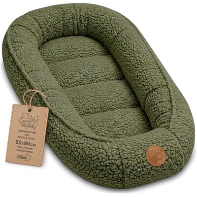 Totsy Baby Cocon douillet Bébé Nouveau-né – Nid moelleux portable et doux pour Lit Bebe Berceau Landau Poussette et Voyage – cosy chaleureux pour Fille Garçon 90x50 cm Vert olive Totsy Baby Cocon douillet Bébé Nouveau-né – Nid moelleux portable et doux pour Lit Bebe Berceau Landau Poussette et Voyage – cosy chaleureux pour Fille Garçon 90x50 cm Vert olive