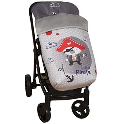 Babyline Little Pirate Chancelière d’hiver pour poussette Gris Babyline Little Pirate Chancelière d’hiver pour poussette Gris