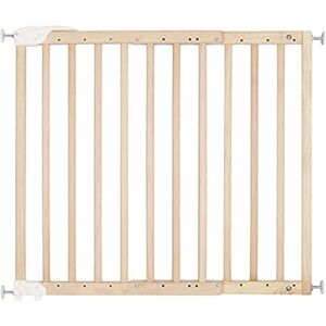 Badabulle Deco Pop Bois   Barrière de Sécurité   Extensible   Fixation Pression & Vis   63,5-106cm