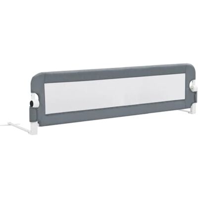 vidaXL Barrière de Sécurité pour Lit Enfant Gris 150x42cm Polyester - Barrière de Sécurité Enfant vidaXL Barrière de Sécurité pour Lit Enfant Gris 150x42cm Polyester - Barrière de Sécurité Enfant