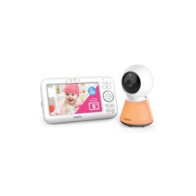 VTech VM5254 Moniteur vidéo pour bébé, écran de 5 pouces, veilleuse adaptative, vision nocturne, conversation bidirectionnelle, sons relaxants, capteur de température, transmission sécurisée jusqu'à VTech VM5254 Moniteur vidéo pour bébé, écran de 5 pouces, veilleuse adaptative, vision nocturne, conversation bidirectionnelle, sons relaxants, capteur de température, transmission sécurisée jusqu'à