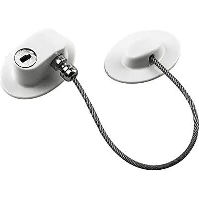 MOTT Entrebâilleur d'ouverture de fenêtre en uPVC, câble de sécurité de porte, verrou de sécurité pour enfants, bébés, animaux domestiques, pour réfrigérateur, placard, fenêtre à battant MOTT Entrebâilleur d'ouverture de fenêtre en uPVC, câble de sécurité de porte, verrou de sécurité pour enfants, bébés, animaux domestiques, pour réfrigérateur, placard, fenêtre à battant