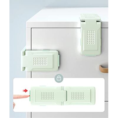 MOTT Verrou de sécurité rotatif pour enfant Verrouillage de sécurité pour enfant Serrure de sécurité pour tiroir, placard, four, réfrigérateur MOTT Verrou de sécurité rotatif pour enfant Verrouillage de sécurité pour enfant Serrure de sécurité pour tiroir, placard, four, réfrigérateur