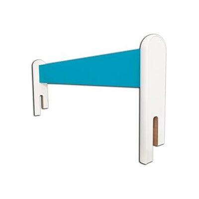 Happy Babies Barrière de lit coulissante, protection contre les chutes de l'enfant, sécurité accrue, barrière de lit coulissante, pour chambre d'enfant, bleu, 50 cm Happy Babies Barrière de lit coulissante, protection contre les chutes de l'enfant, sécurité accrue, barrière de lit coulissante, pour chambre d'enfant, bleu, 50 cm