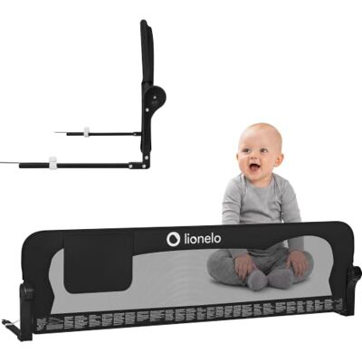 Lionelo Eva Barrière de Lit 150 x 42 cm – Protection Sécurisée pour Bébé Verrouillage Sécurisé, Ceintures Secure Belt – Anti-Chute – Pliable à 180° – Cadre Durable – Pour Tout-Petits et Enfants Lionelo Eva Barrière de Lit 150 x 42 cm – Protection Sécurisée pour Bébé Verrouillage Sécurisé, Ceintures Secure Belt – Anti-Chute – Pliable à 180° – Cadre Durable – Pour Tout-Petits et Enfants
