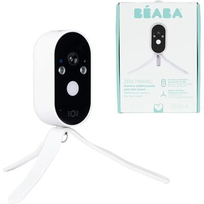 Béaba BEABA Caméra Additionnelle Babyphone Zen Travel, Caméra Bébé Vidéo sur Batterie 36h, sans WiFi, Veilleuse, Support Flexible, Compatible Zen Travel/Zen Premium/Zen Night Light/Zen Smart AI Béaba BEABA Caméra Additionnelle Babyphone Zen Travel, Caméra Bébé Vidéo sur Batterie 36h, sans WiFi, Veilleuse, Support Flexible, Compatible Zen Travel/Zen Premium/Zen Night Light/Zen Smart AI