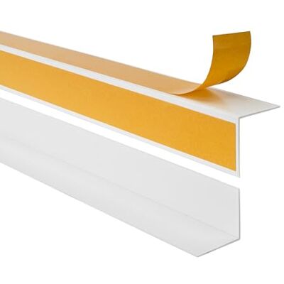 Garmin Cornière d'Angle PVC 15 x 15 mm Autoadhésive Blanc, 150 cm Garmin Cornière d'Angle PVC 15 x 15 mm Autoadhésive Blanc, 150 cm