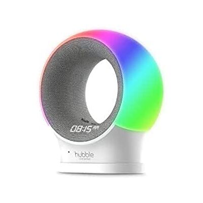 HUBBLE CONNECTED Eclipse Babyphone et apaiseur audio Wi-Fi intelligent avec veilleuse 7 couleurs, SleepTrainer, berceuses préchargées, enceinte Bluetooth et capteur de température ambiante HUBBLE CONNECTED Eclipse Babyphone et apaiseur audio Wi-Fi intelligent avec veilleuse 7 couleurs, SleepTrainer, berceuses préchargées, enceinte Bluetooth et capteur de température ambiante