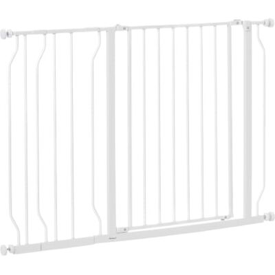 Pawhut Barrière de sécurité barrière pour Animal Domestique Longueur réglable barrière escaliers couloirs Portes sans perçage en Acier et ABS dim. Pawhut Barrière de sécurité barrière pour Animal Domestique Longueur réglable barrière escaliers couloirs Portes sans perçage en Acier et ABS dim.