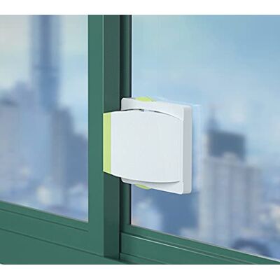 MOTT Entrebâilleur de sécurité pour fenêtre Support de porte autocollant pour fenêtre coulissante, armoire, placard MOTT Entrebâilleur de sécurité pour fenêtre Support de porte autocollant pour fenêtre coulissante, armoire, placard