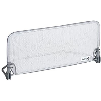 Safety 1st Standard Bed Rail 90 cm, 18 mois-5 ans, Barrière de lit enfant, Tissu lavable en maille, Auto-verrouillage, Barrière de sécurité enfant lit, Gris/blanc Safety 1st Standard Bed Rail 90 cm, 18 mois-5 ans, Barrière de lit enfant, Tissu lavable en maille, Auto-verrouillage, Barrière de sécurité enfant lit, Gris/blanc