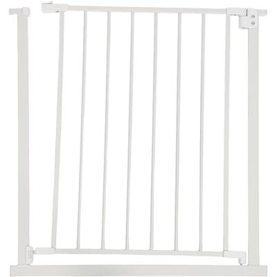 Relaxdays Barrière de protection d'escalier, 75 à 80 cm, sans perçage, pour bébé et tout-petit, escalier et porte, à clipser, blanche Relaxdays Barrière de protection d'escalier, 75 à 80 cm, sans perçage, pour bébé et tout-petit, escalier et porte, à clipser, blanche