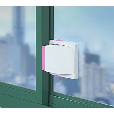 MOTT Entrebâilleur de sécurité pour fenêtre Support de porte autocollant pour fenêtre coulissante, armoire, placard MOTT Entrebâilleur de sécurité pour fenêtre Support de porte autocollant pour fenêtre coulissante, armoire, placard