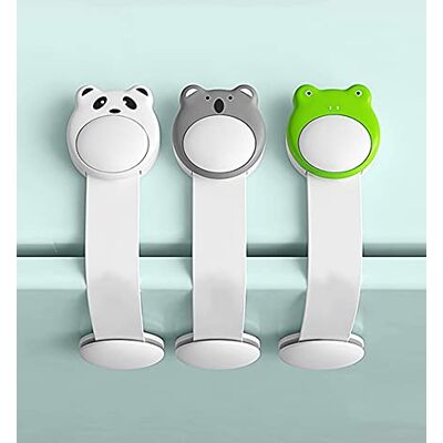 MOTT Verrou de sécurité pour réfrigérateur Sans perçage Pour porte de placard Sécurité enfant Pour lave-vaisselle, toilettes, cuisine, commode, four MOTT Verrou de sécurité pour réfrigérateur Sans perçage Pour porte de placard Sécurité enfant Pour lave-vaisselle, toilettes, cuisine, commode, four
