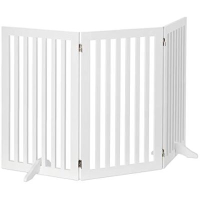 Relaxdays Barrière de protection réglable en bois pour chiens, enfants, cheminée et four, 91,5 x 154 cm, blanc Relaxdays Barrière de protection réglable en bois pour chiens, enfants, cheminée et four, 91,5 x 154 cm, blanc