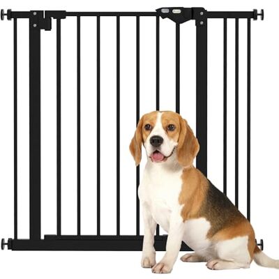 Pawhut Grille de protection de porte sans perçage Fermeture automatique Pour largeurs de 74 à 87 cm Noir Pawhut Grille de protection de porte sans perçage Fermeture automatique Pour largeurs de 74 à 87 cm Noir