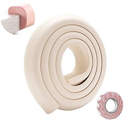 SONARIN Protection d'Angles et Rebords pour Bébés,2M / 6.6ft Corner Protections de bord de table de meubles en forme de L avec ruban adhésif fort,Protections de rebords(Beige) SONARIN Protection d'Angles et Rebords pour Bébés,2M / 6.6ft Corner Protections de bord de table de meubles en forme de L avec ruban adhésif fort,Protections de rebords(Beige)
