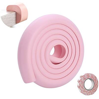 SONARIN Protection d'Angles et Rebords pour Bébés,2M / 6.6ft Corner Protections de bord de table de meubles en forme de L avec ruban adhésif fort,Protections de rebords(Rose) SONARIN Protection d'Angles et Rebords pour Bébés,2M / 6.6ft Corner Protections de bord de table de meubles en forme de L avec ruban adhésif fort,Protections de rebords(Rose)