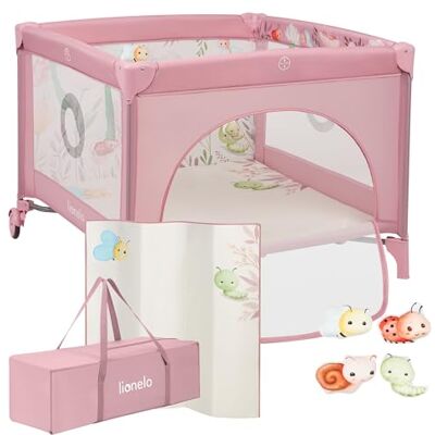 Lionelo Mille Plus Parc Bébé Pliable de Voyage 100×100 cm, 0–36 Mois Lionelo Mille Plus Parc Bébé Pliable de Voyage 100×100 cm, 0–36 Mois