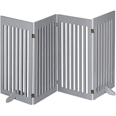 Relaxdays Safety Gate for Children & Pets Barrière de sécurité autoportante 92 x 207 cm (H x l) Avec pieds Pour chien Pliable 100% panneau de fibres Gris Relaxdays Safety Gate for Children & Pets Barrière de sécurité autoportante 92 x 207 cm (H x l) Avec pieds Pour chien Pliable 100% panneau de fibres Gris