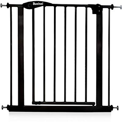 Baninni Barrière à Sécurité Vicino Noir 75 cm à 85 cm Baninni Barrière à Sécurité Vicino Noir 75 cm à 85 cm